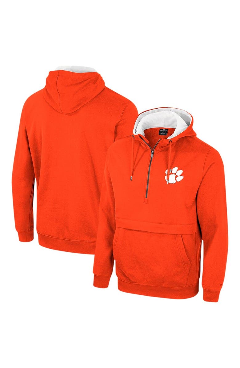 COLOSSEUM Men's Colosseum Orange Clemson Tigers Half-Zip Hoodie, Main, color, Orange