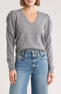 FRAME Frankie V-Neck Wool Blend Sweater