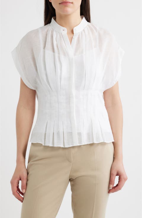 Pleat Woven Shirt