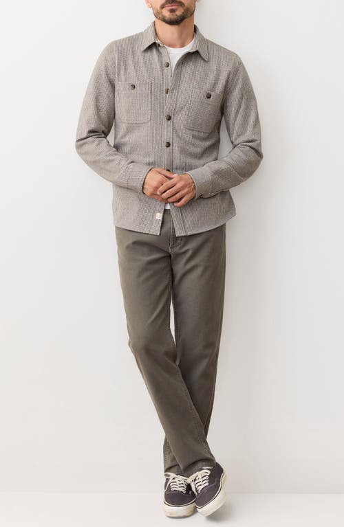 Marine Layer Pacifica Stripe Stretch Overshirt In Gray