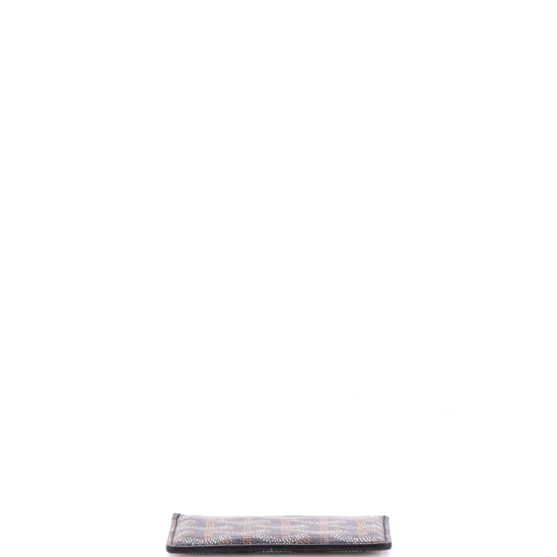 Saint Sulpice Card Holder Coated Canvas, Alternate, color, Black