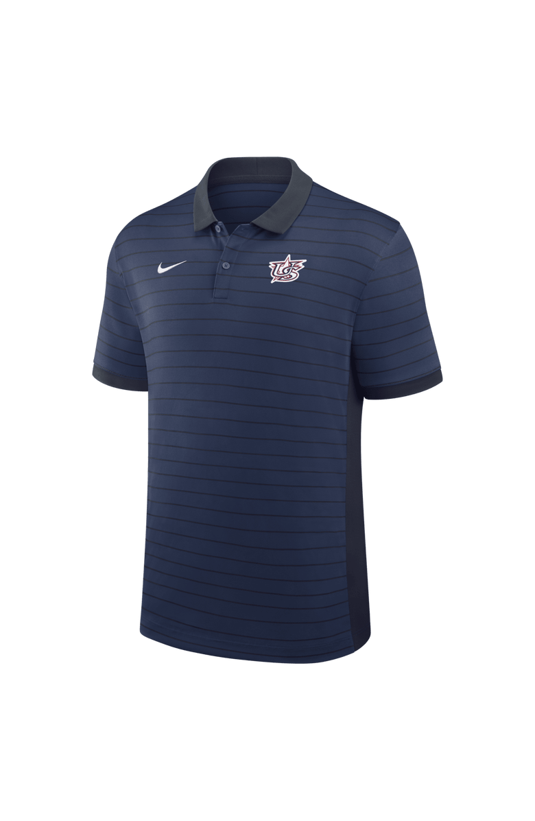Nike Men's Nike  Navy USA Baseball 2026 World Baseball Classic Victory Striped Dri-FIT Polo, Alternate, color, Navy
