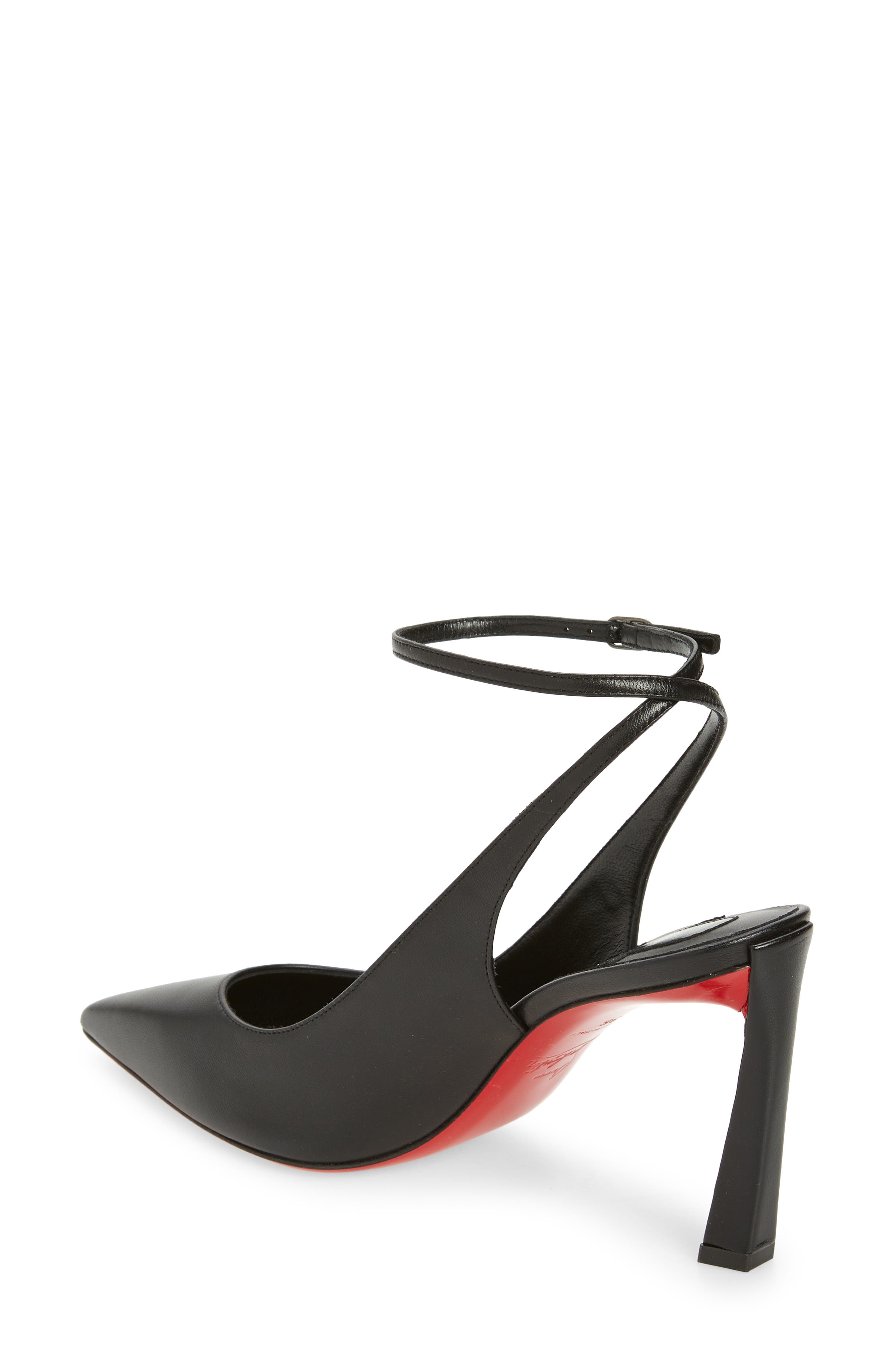 Christian Louboutin Condora Pointed Toe Slingback Pump, Alternate, color, Black