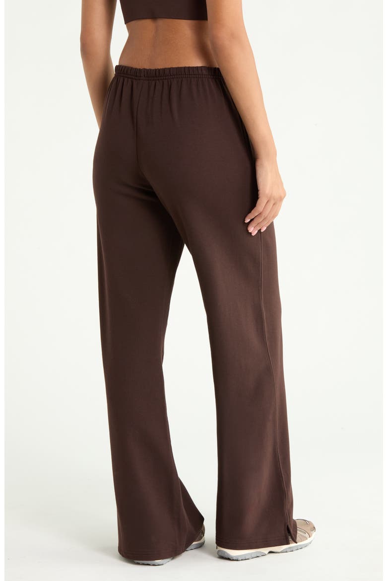 Weekend Wide Leg Sweatpants, Alternate, color, BROWN MOLE'