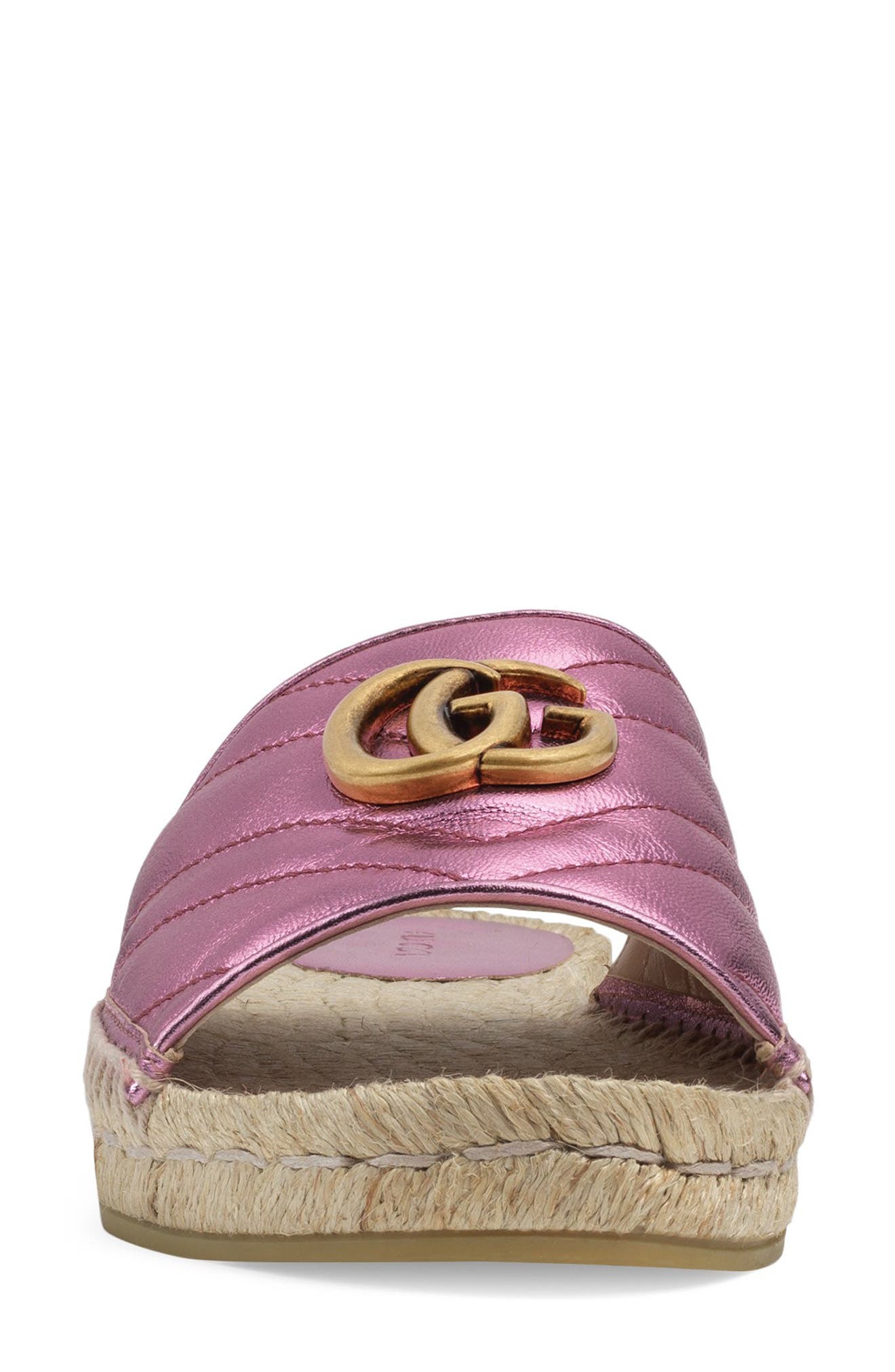 Gucci Pilar Espadrille Slide Sandal, Alternate, color, 