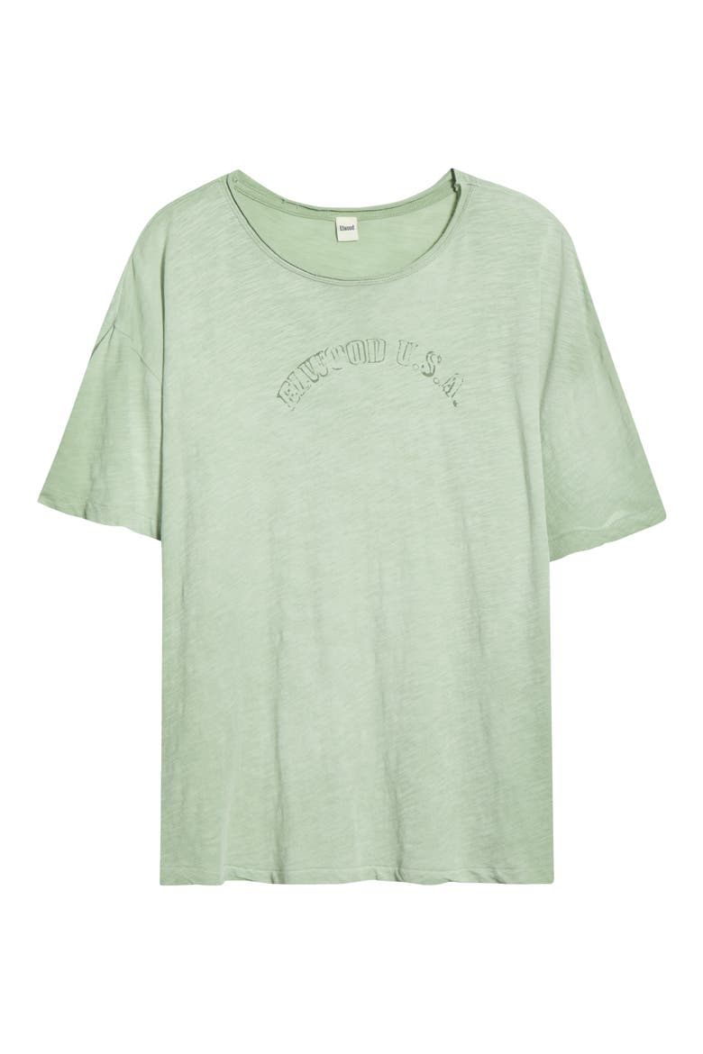 Weathered Logo Graphic T-Shirt, Alternate, color, SAGE