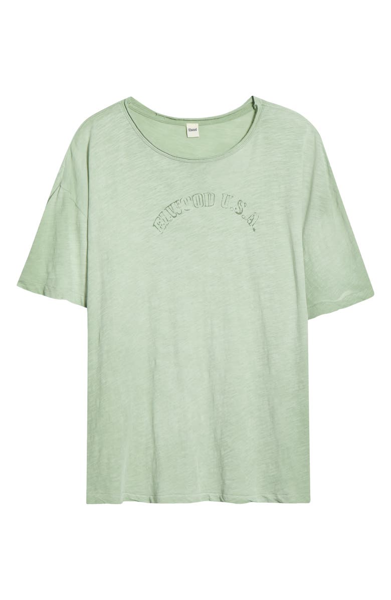 Elwood Weathered Logo Graphic T-Shirt, Main, color, Sage