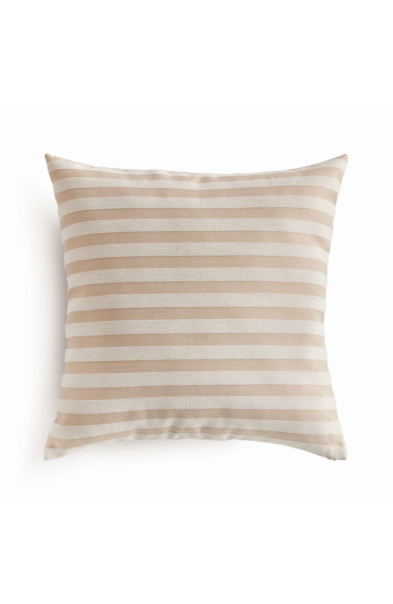 Napa Home & Garden Grant Square Indoor-Outdoor Pillow 24", Main, color, Beige
