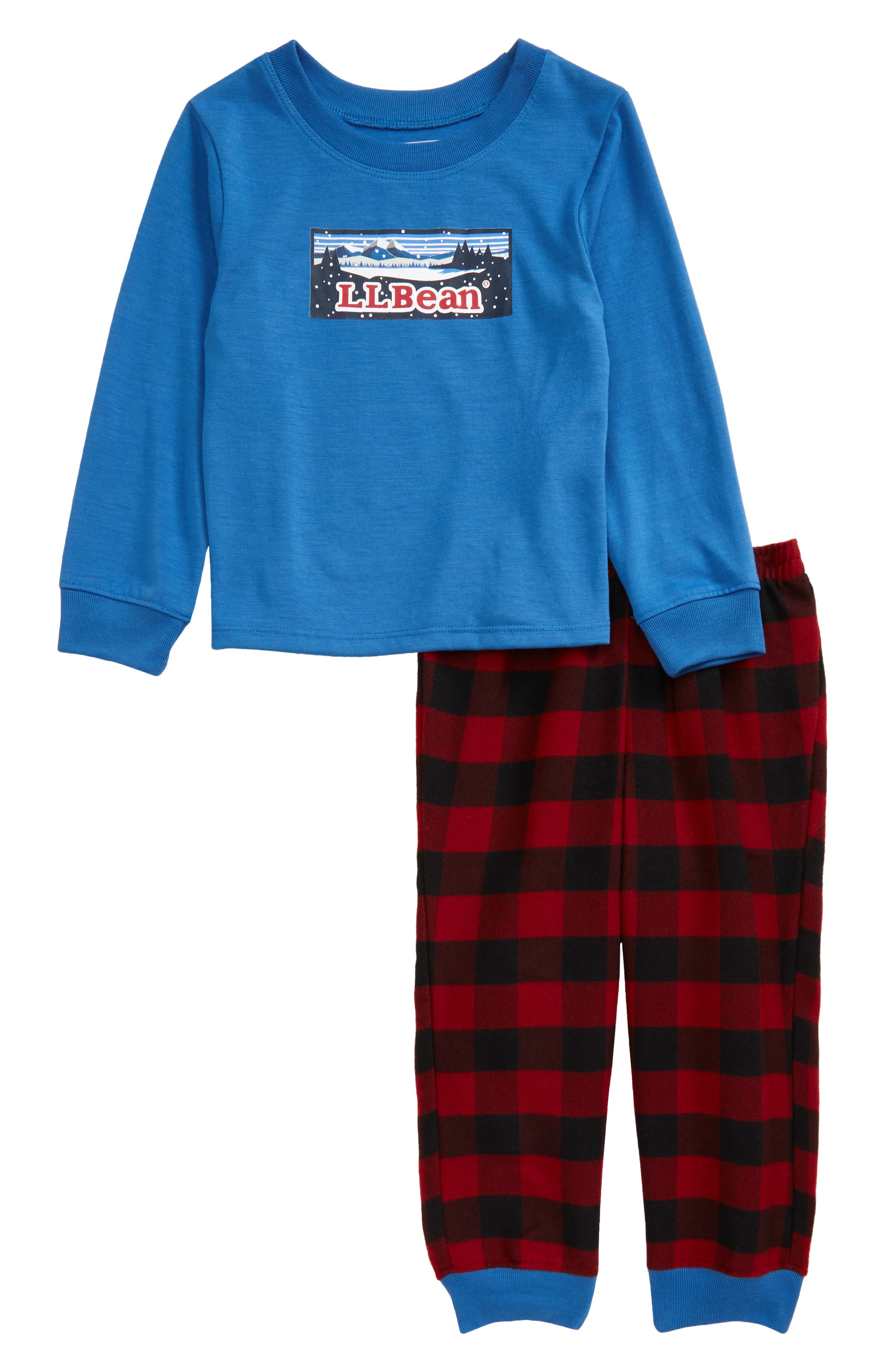 L.L.Bean Kids' Flannel Pajamas (Men) | Nordstrom