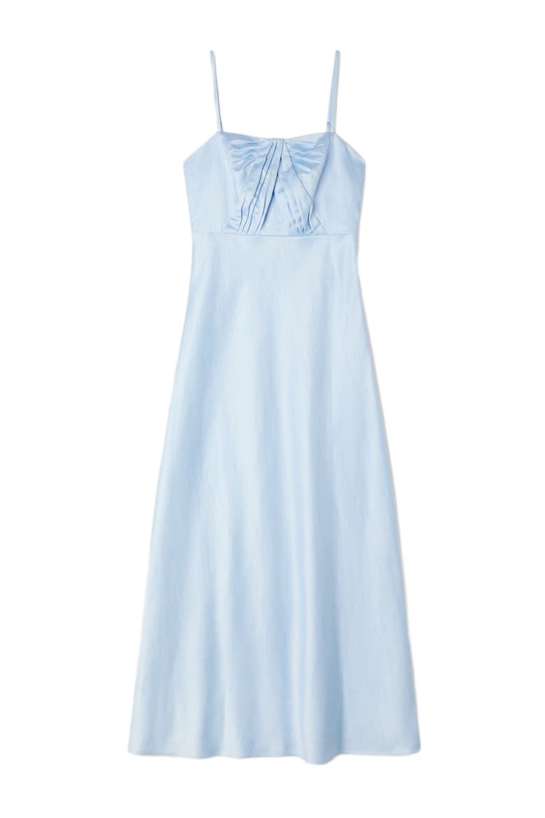 Satin-effect maxi dress, Alternate, color, Blue sky