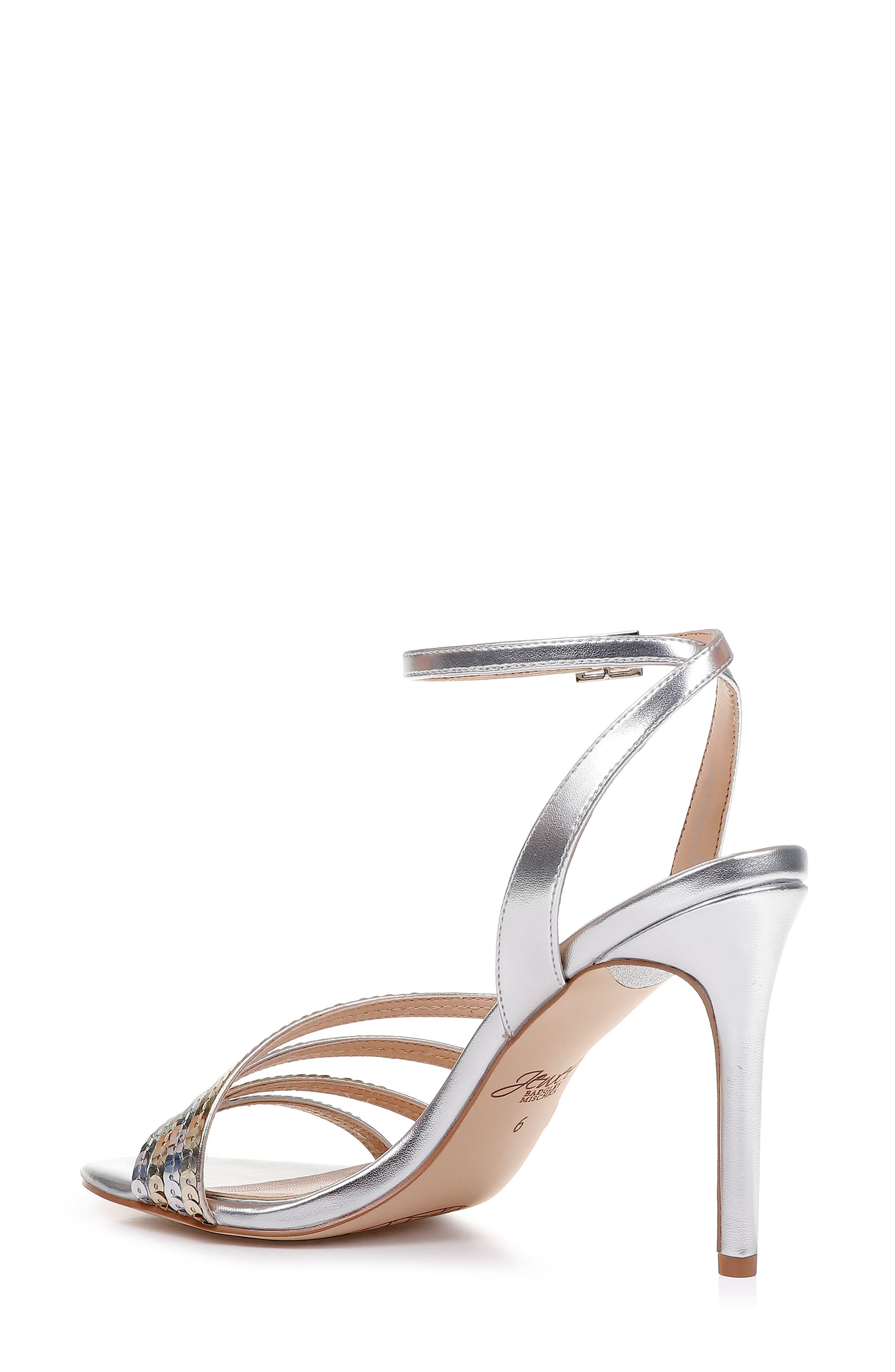 Devonee Sequin Sandal, Alternate, color, SILVER/ GOLD NAPPA