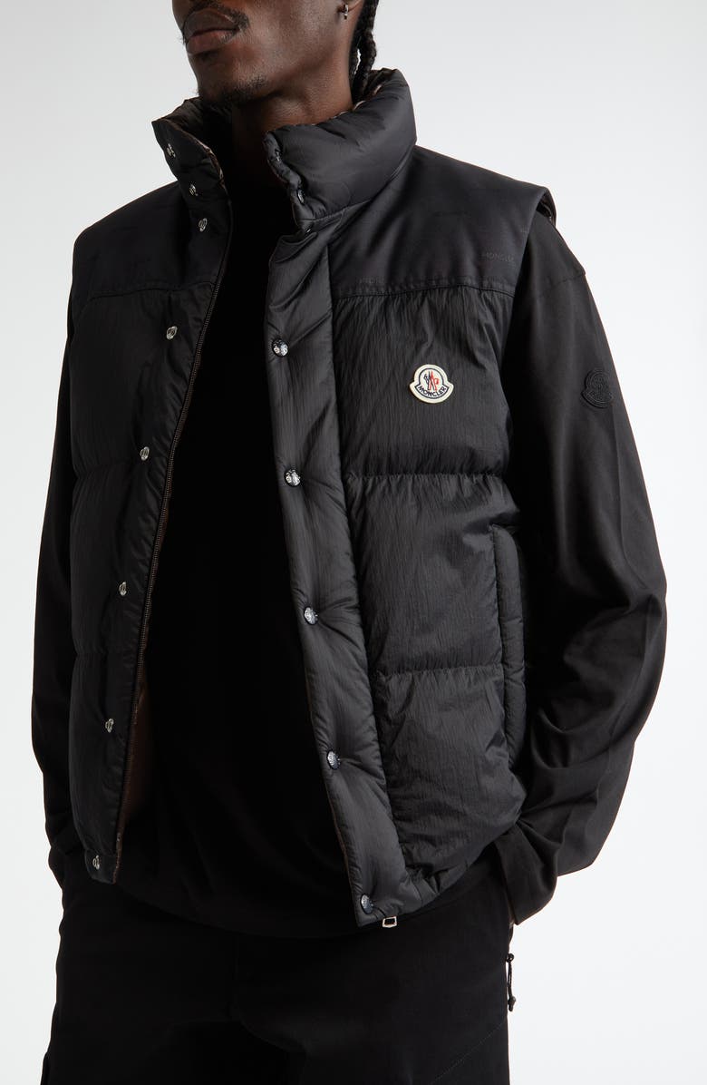 Moncler Verone Convertible Down Puffer Jacket, Alternate, color, 