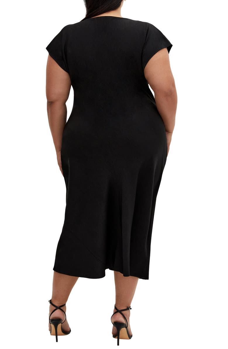 City Chic Piccadilly Cowl Neck Dress, Alternate, color,