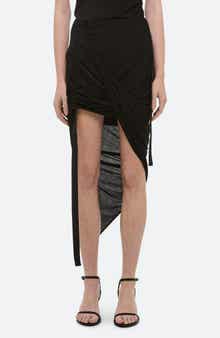 Wind Asymmetric Jersey Skirt