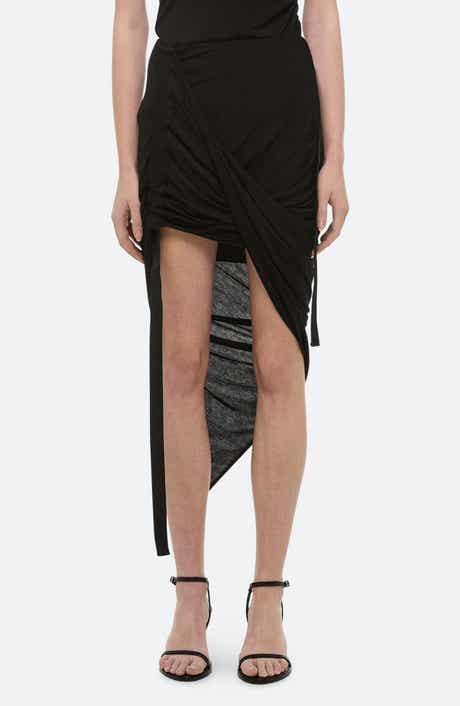 Wind Asymmetric Jersey Skirt