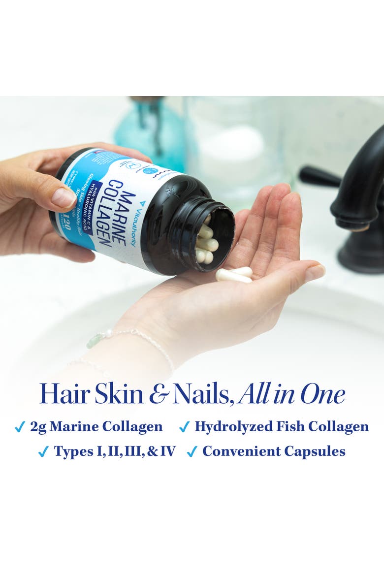 Marine Collagen Capsules, 120ct, Alternate, color, No Color