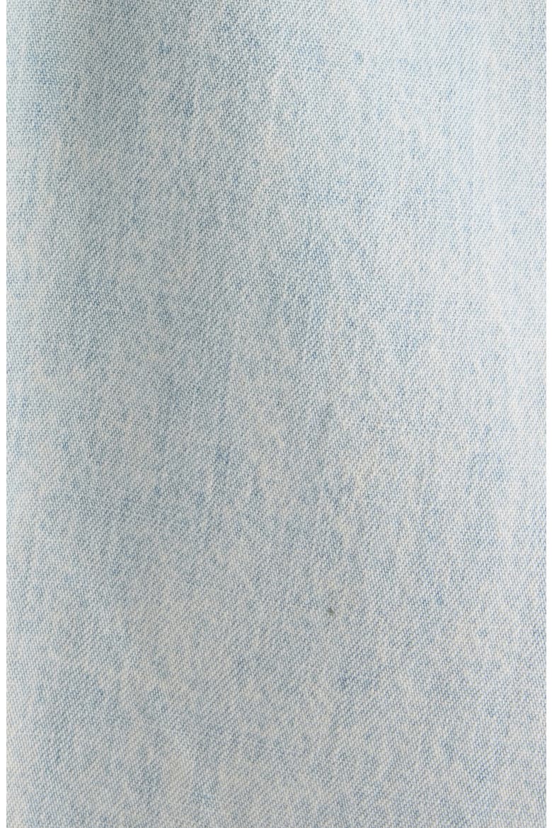 Setar Mending Distressed Short Sleeve Denim Button-Down Shirt, Alternate, color, LIGHT BLUE