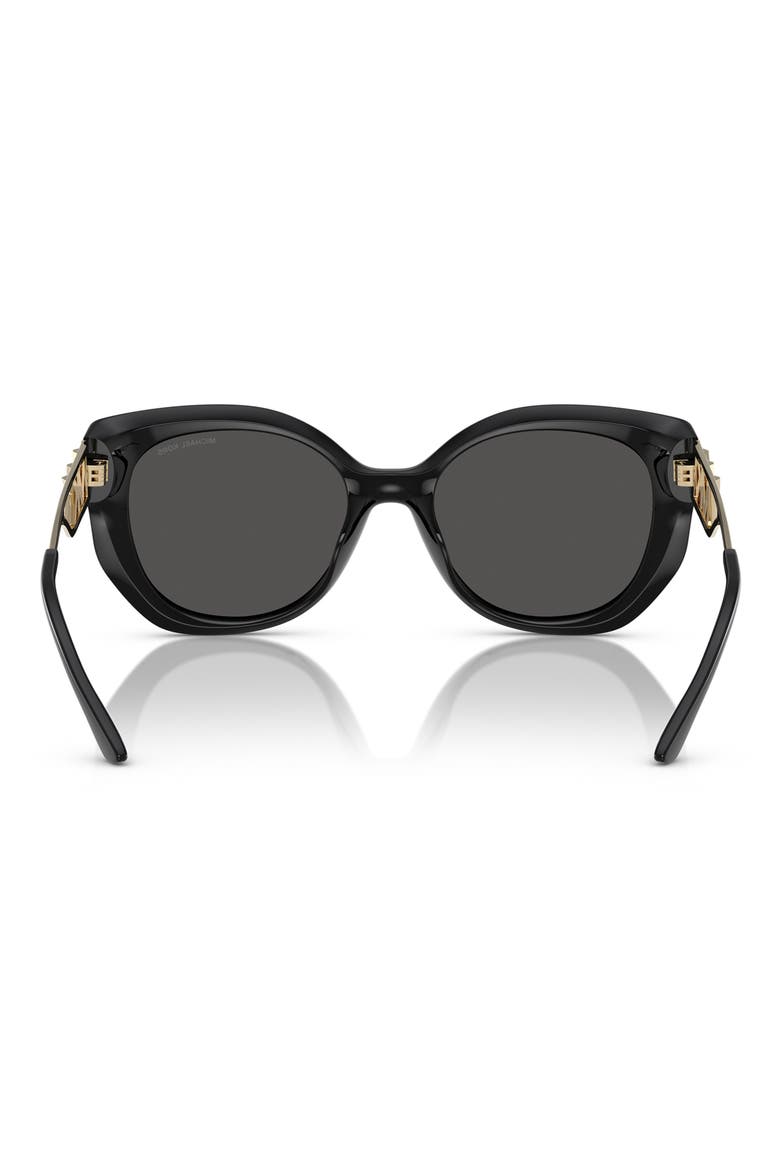 53mm Cat Eye Sunglasses, Alternate, color, BLACK