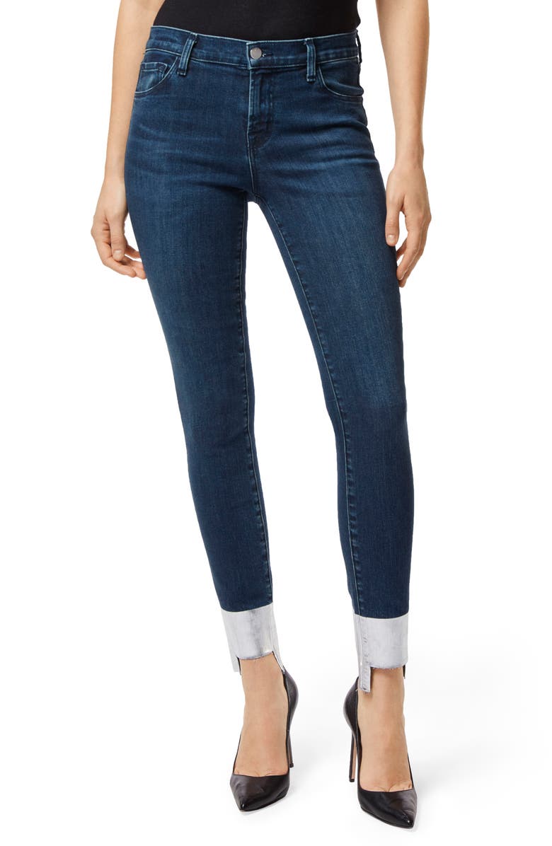 J Brand '811' Cutoff Step Hem Skinny Jeans, Main, color, 