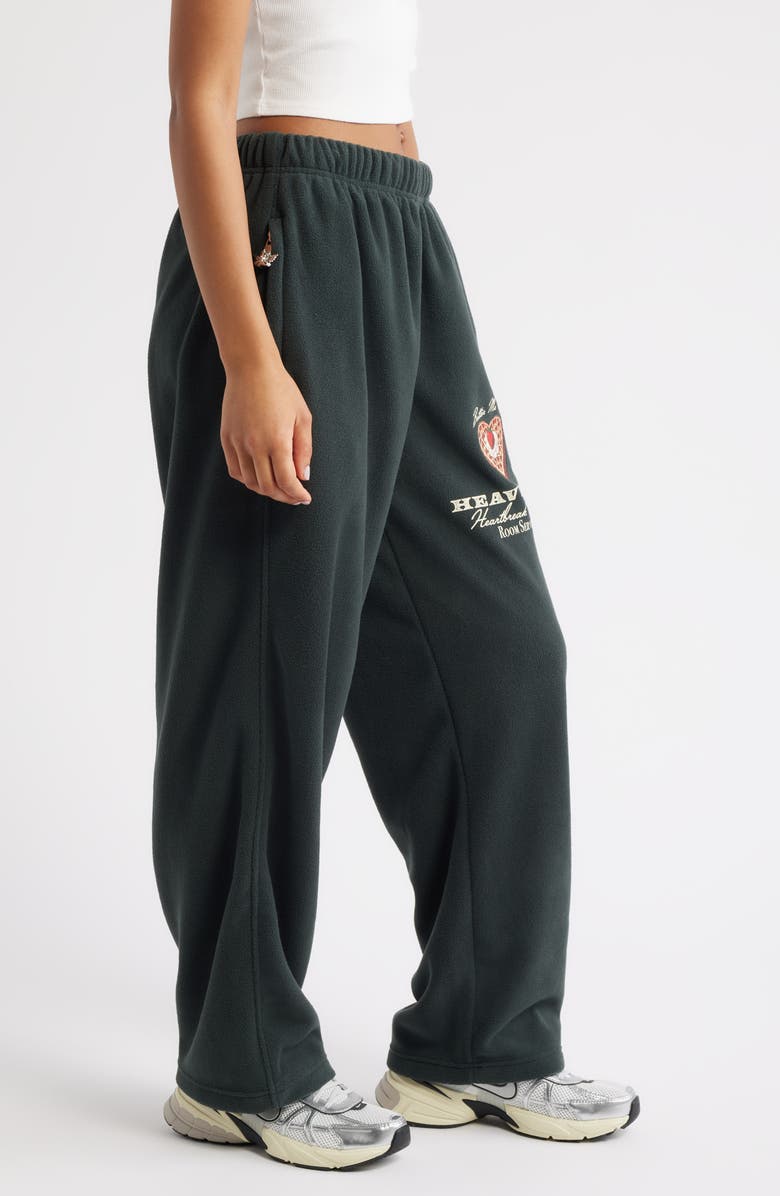 BOYS LIE Heavenly Room Service Fleece Pants, Alternate, color, Green Plaid