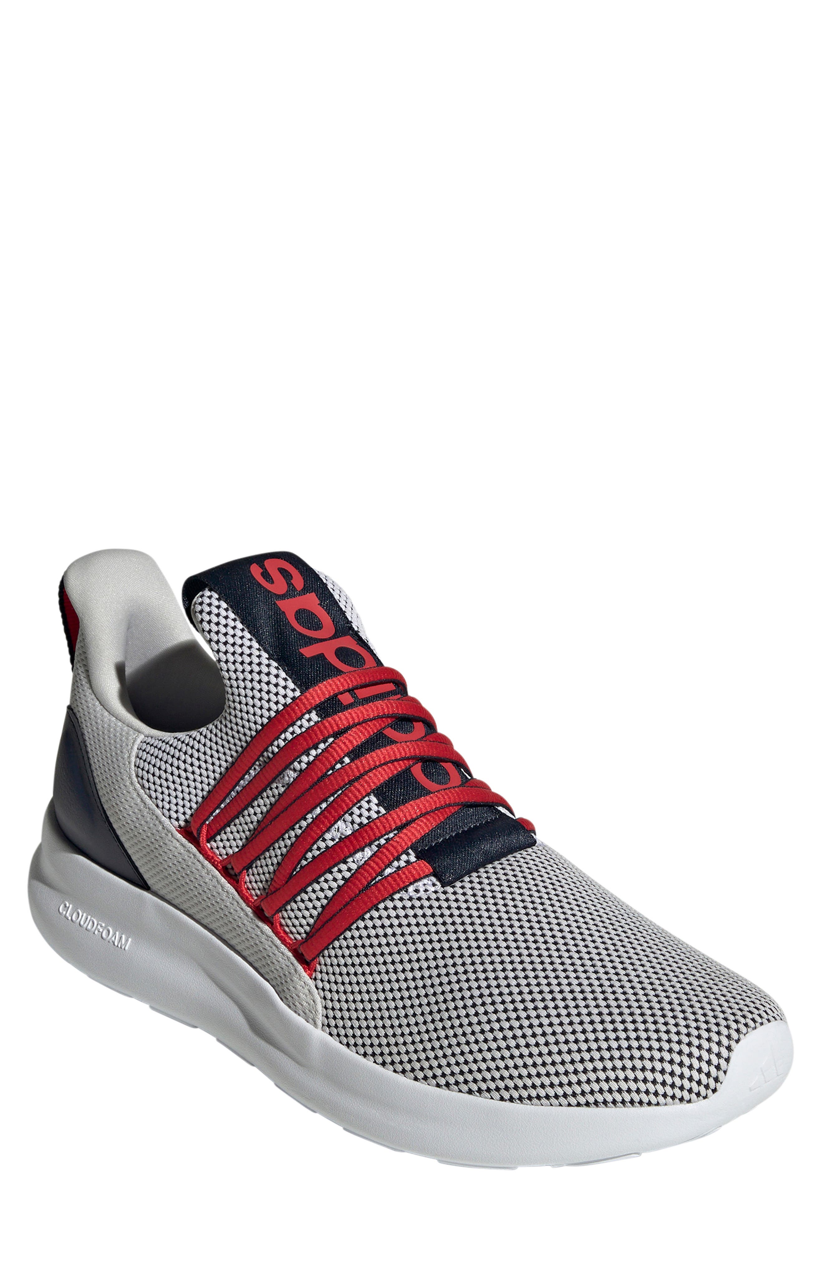 adidas Lite Racer Adapt 7.0 Sneaker in White/Ink/Grey 