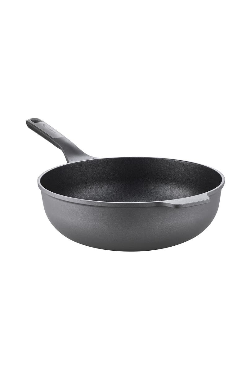 BergHOFF Leo Stone+ Wok Pan, Alternate, color, Black