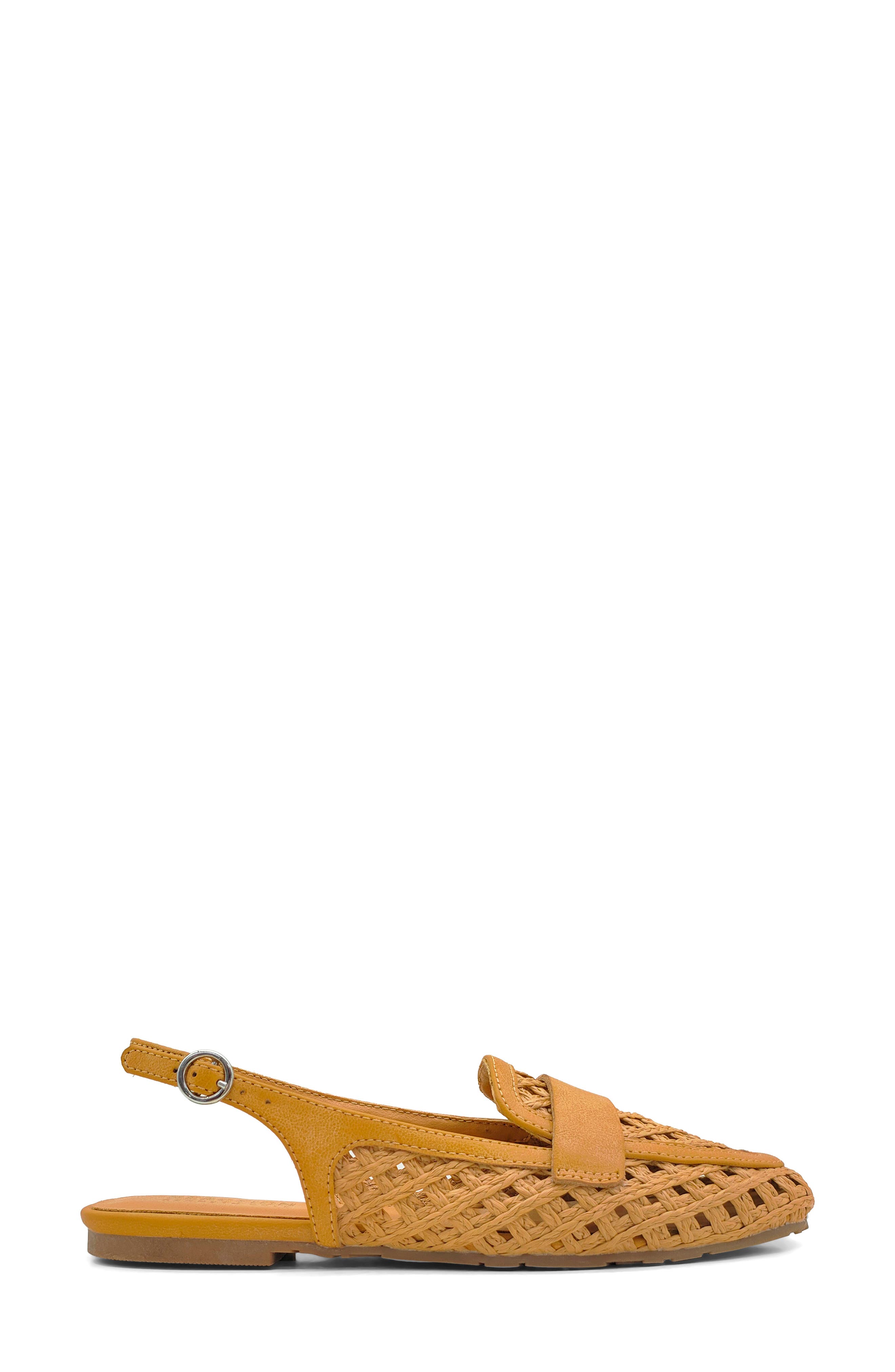 Reaction Kenneth Cole Enrica Raffia Slingback Flat, Alternate, color, Tan Raffia