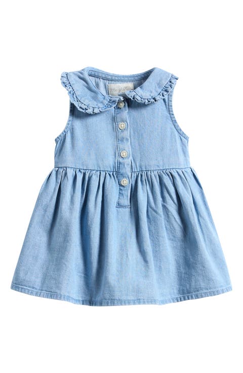 Organic Cotton Chambray Sleeveless Dress (Baby)