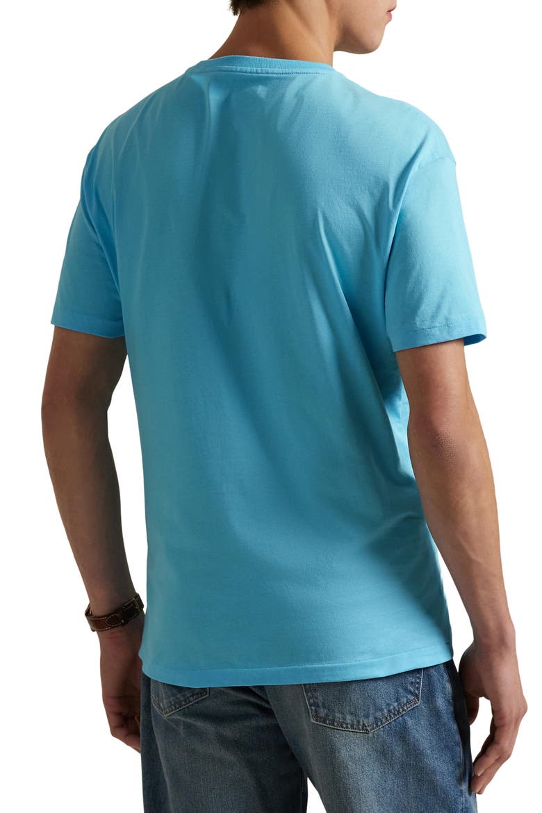 Embroidered Short Sleeve Jersey T-Shirt, Alternate, color, NEPTUNE