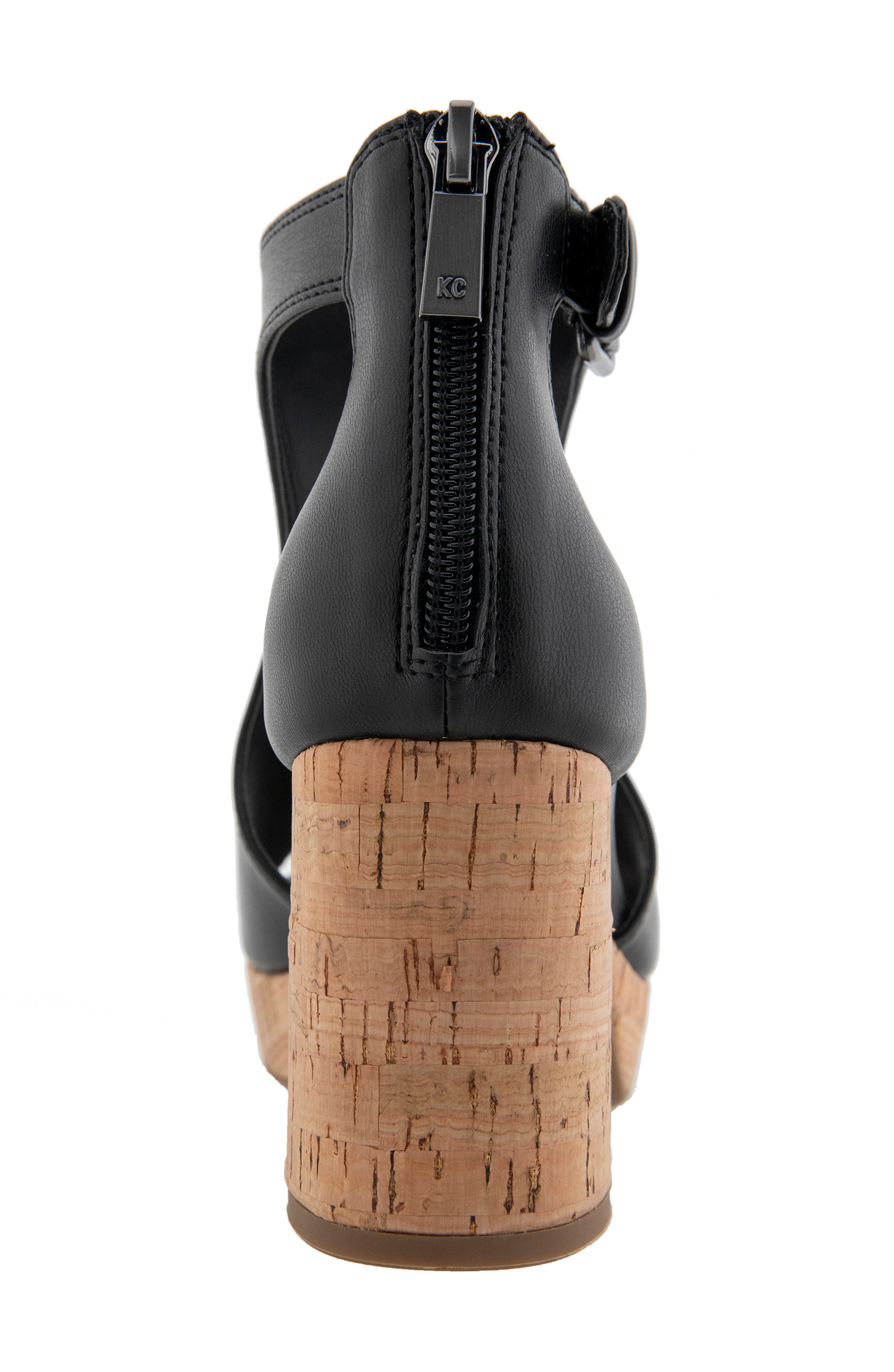 Reaction Kenneth Cole Randee Platform Sandal, Alternate, color, Black