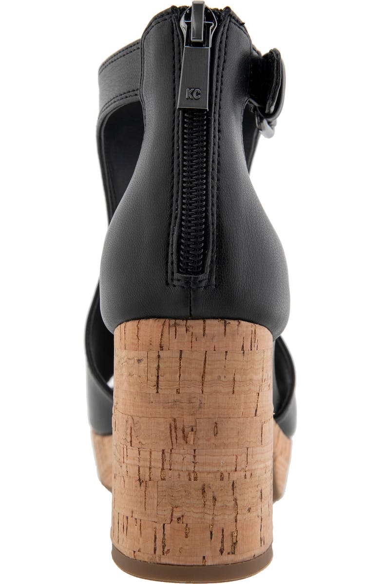 Reaction Kenneth Cole Randee Platform Sandal, Alternate, color, Black