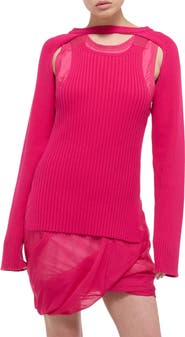 Helmut Lang Organic Cotton Rib Shrug