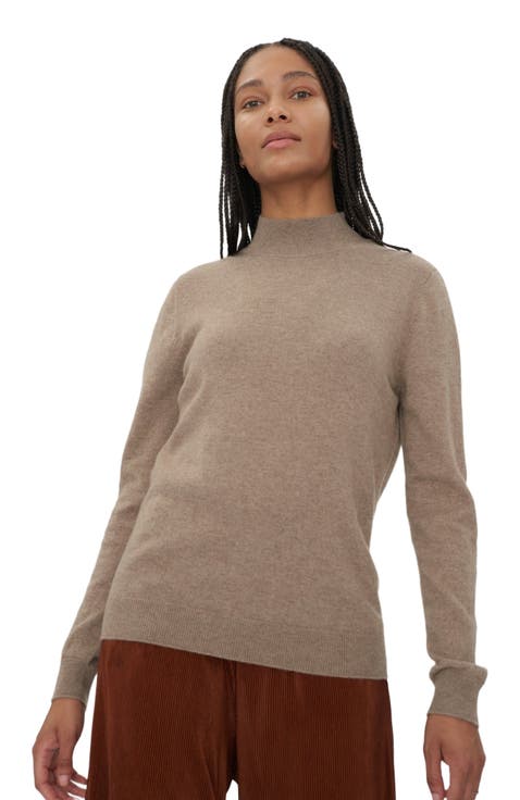 Essential Cashmere Mock Neck Sweater