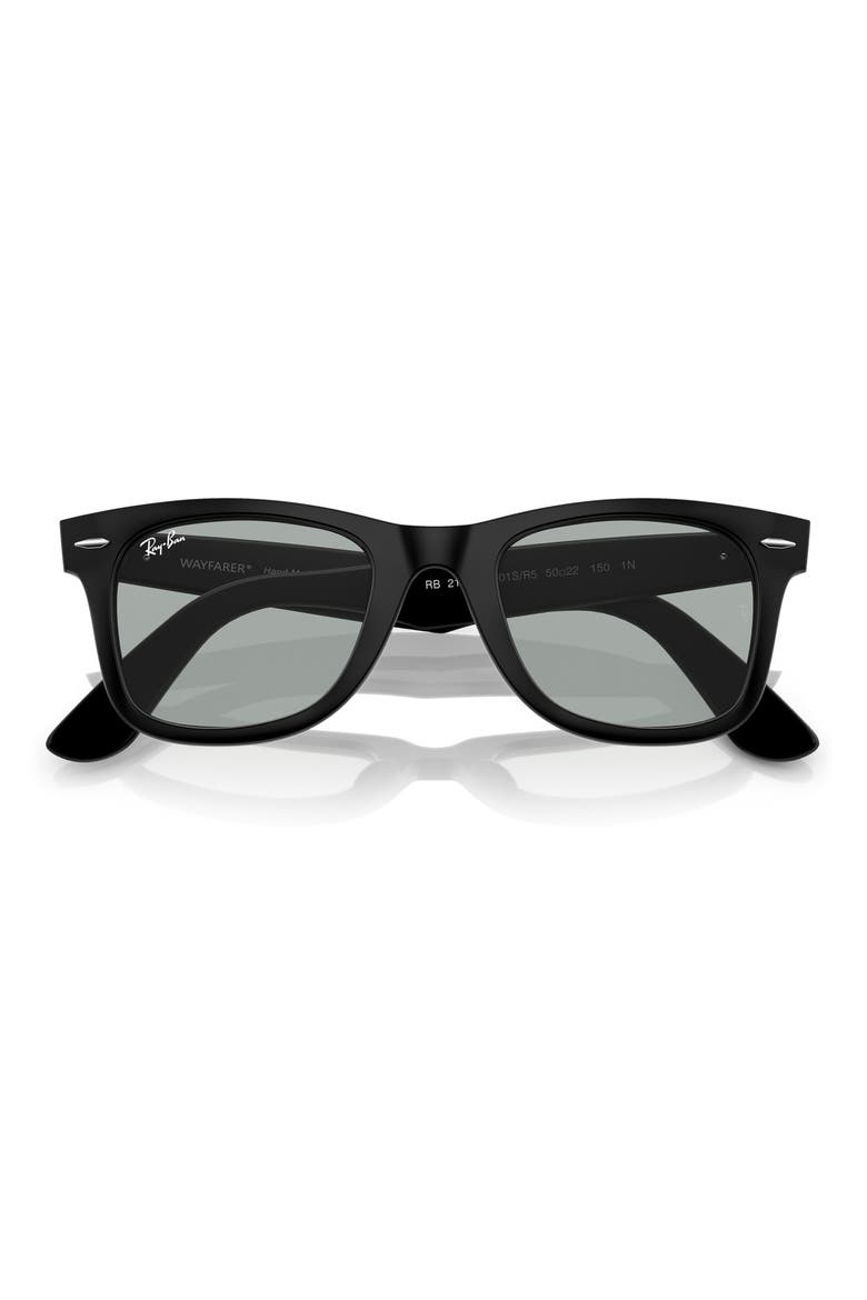52mm Square Sunglasses, Alternate, color, MATTE BLACK / LIGHT GREY