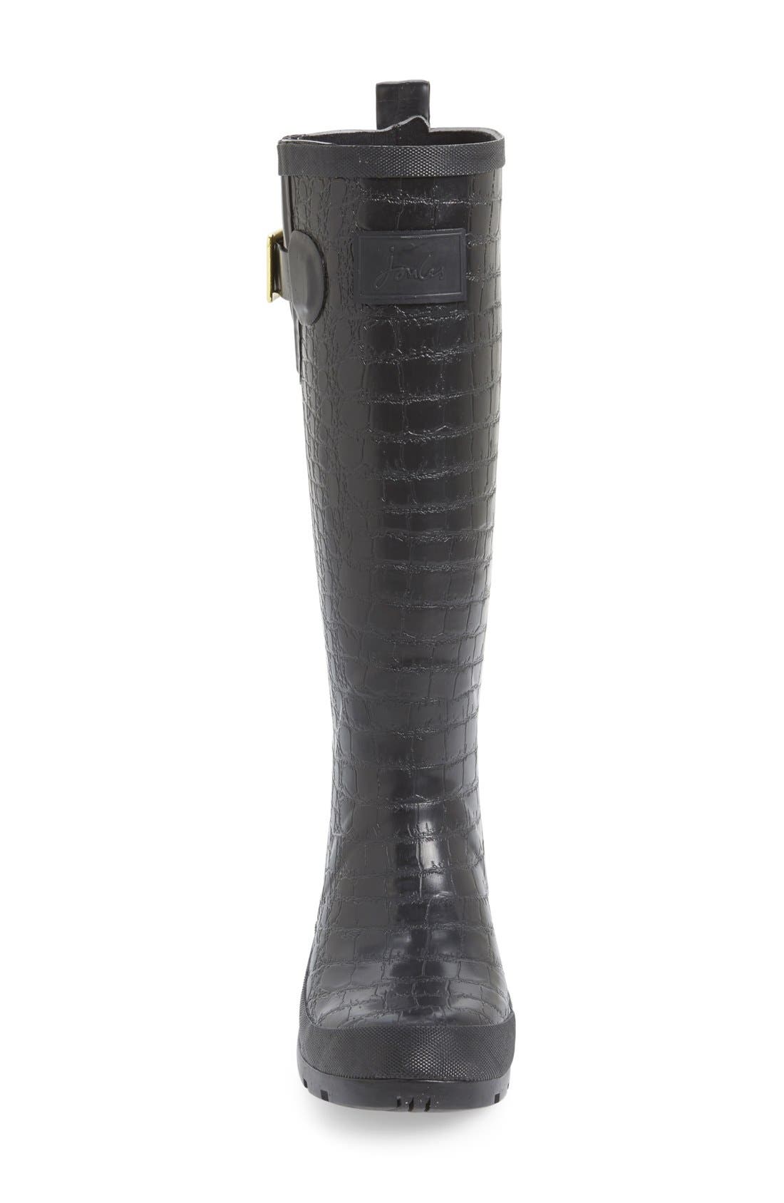 Joules 'Crockington' Tall Rain Boot, Alternate, color, 