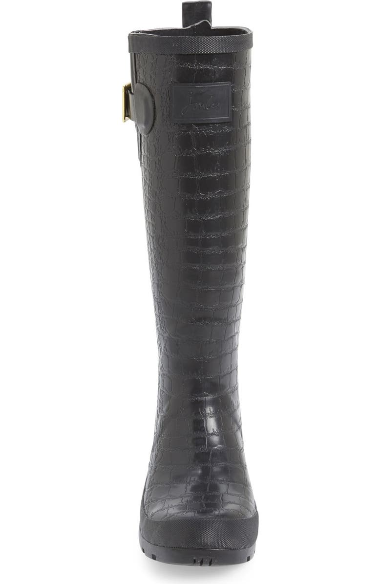 Joules 'Crockington' Tall Rain Boot, Alternate, color,