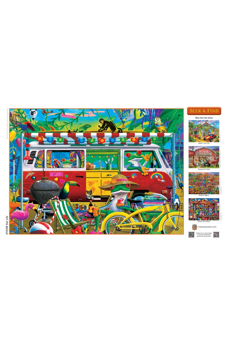 Van Life 1000 Piece Jigsaw Puzzle, Alternate, color, Multicolor