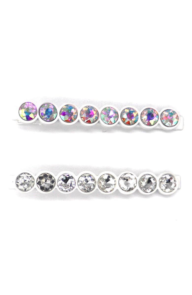 Tasha 2-Pack Crystal Hair Clips, Alternate, color, 
