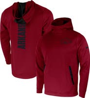 Nike Men's Nike Cardinal Arkansas Razorbacks 2-Hit Performance Pullover Hoodie