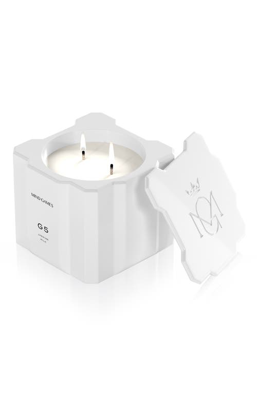 Mind Games G5 White Knight Jasmine Milk Luxury Candle, 10 Oz. In No Color