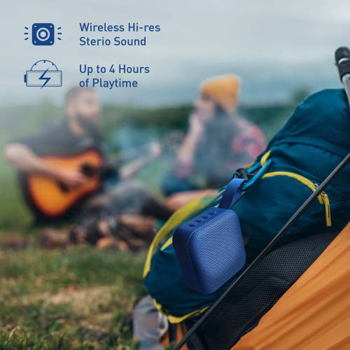 Pursonic On-the-go Essentials Bundle Wireless Speaker & Purtag Tracker In Blue