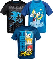 SEGA Sonic The Hedgehog 3-pack T-shirts (toddler, Little Kid & Big Kid)