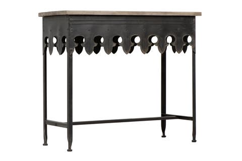 Scalloped Edge Sofa Table