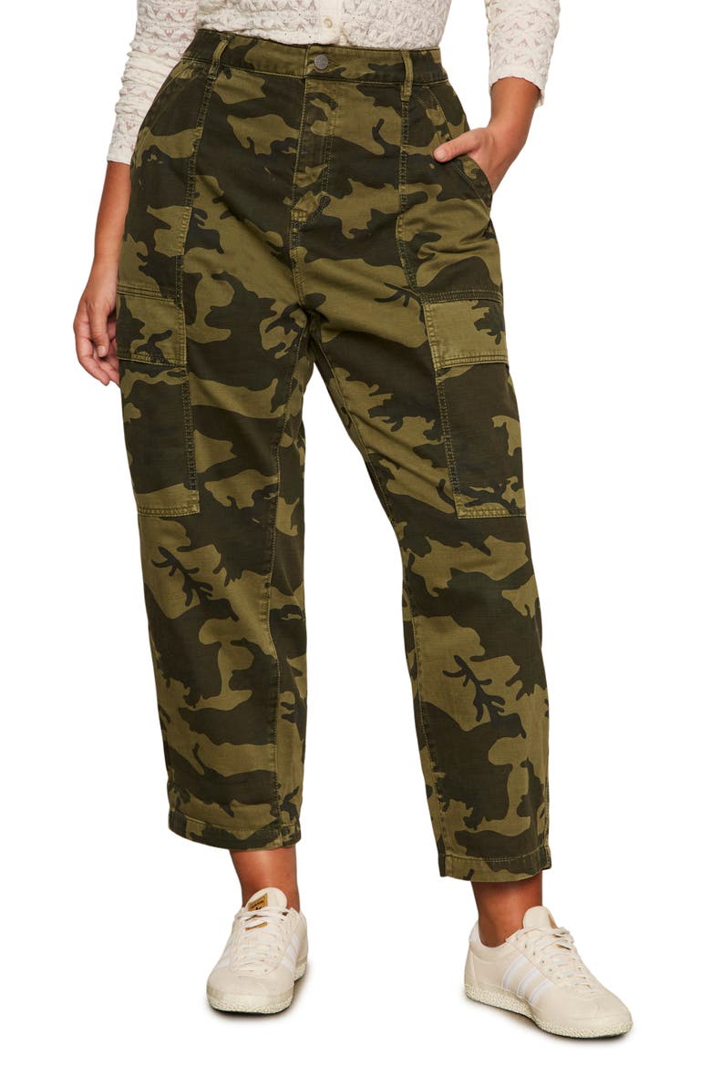 Boyfriend High Waist Ankle Utility Pants, Main, color, RAMBLER CA