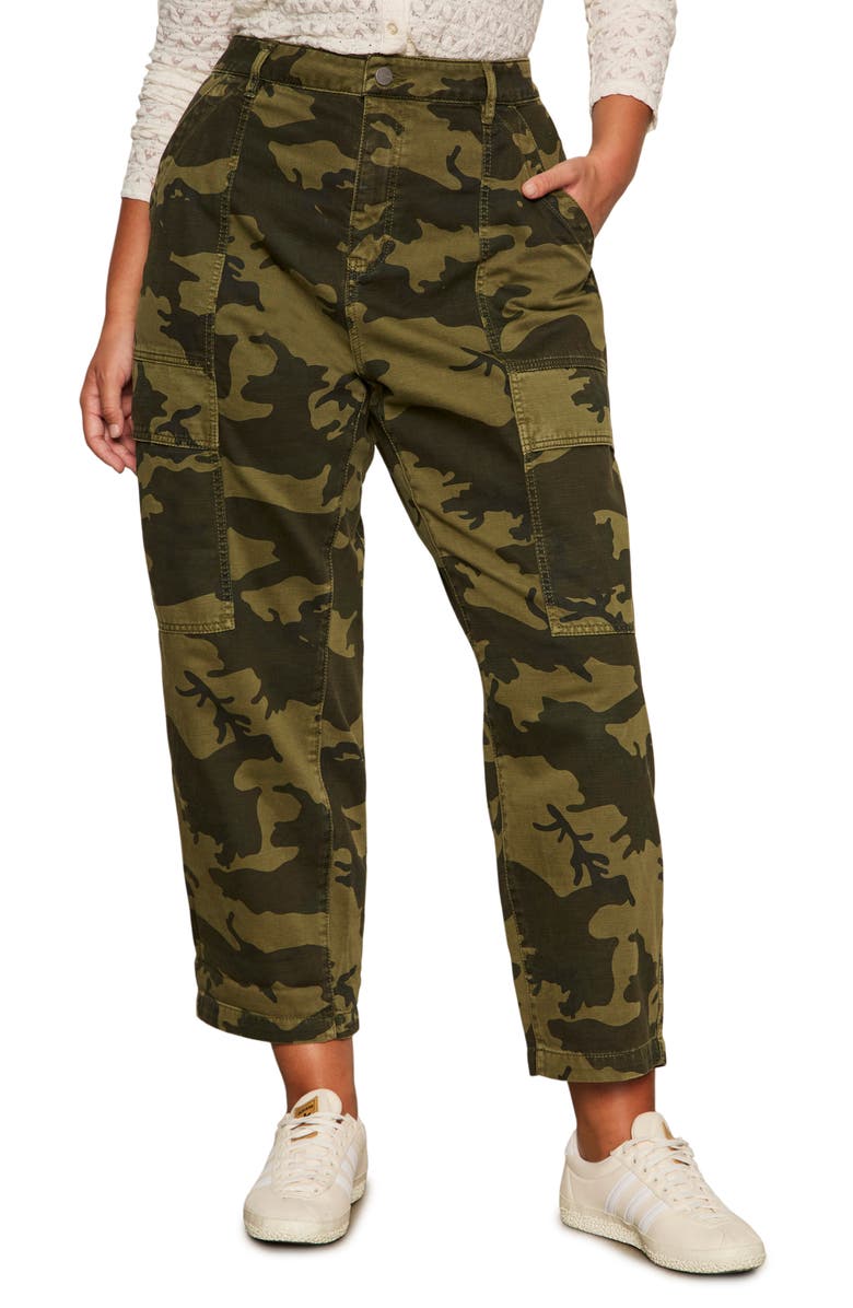 Sanctuary Boyfriend High Waist Ankle Utility Pants, Main, color,