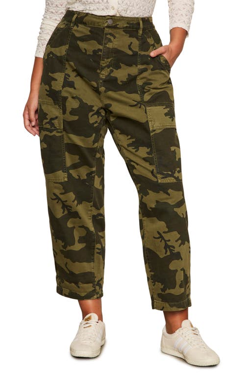 Sanctuary Boyfriend High Waist Ankle Utility Pants In Multi