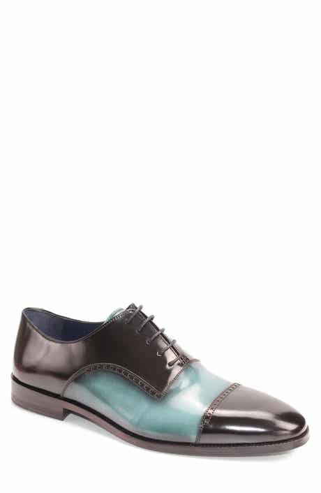 VELLAPAIS Morris Colorblocked Cap Toe Oxford