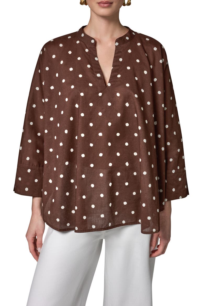 Cotton Voile Top, Main, color, CANYON/ CREAM