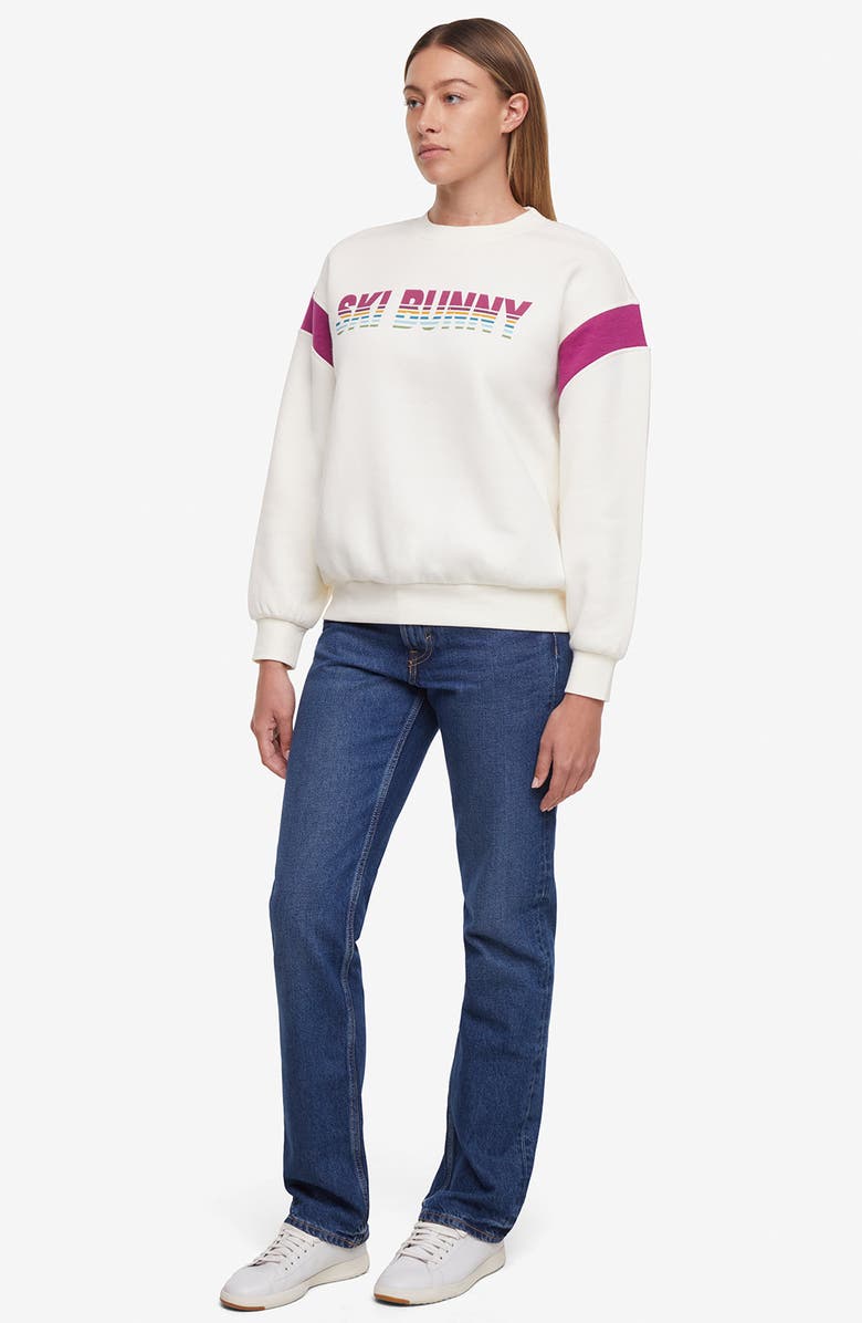 Wildfox Ski Bunny Varsity Sweatshirt, Alternate, color,