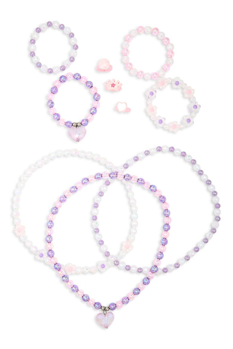 Kids' 10-Piece Assorted Necklaces, Bracelets & Rings Set, Main, color, MULTI PINK